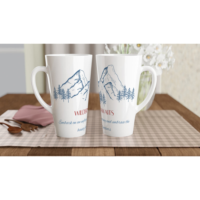 Wilderness Awaits Latte Mug Design By HadiArts